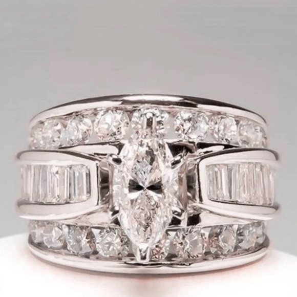 BRIDAL ENGAGEMENT RING WEDDING RING GG2 - Picture 4 of 4